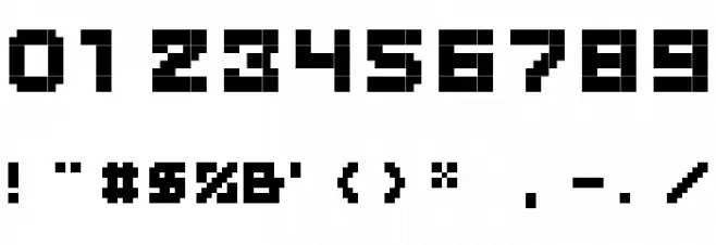 BitBold Font OTHER CHARS