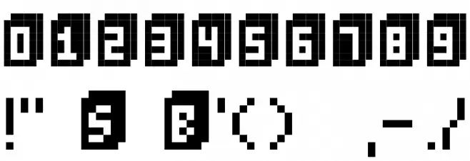 BitCube Font OTHER CHARS