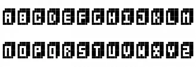 BitCube Fonte MAIÚSCULAS