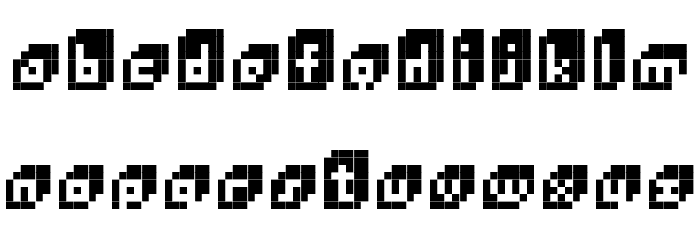 BitCube Font LOWERCASE
