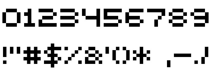 BitDust One Font OTHER CHARS