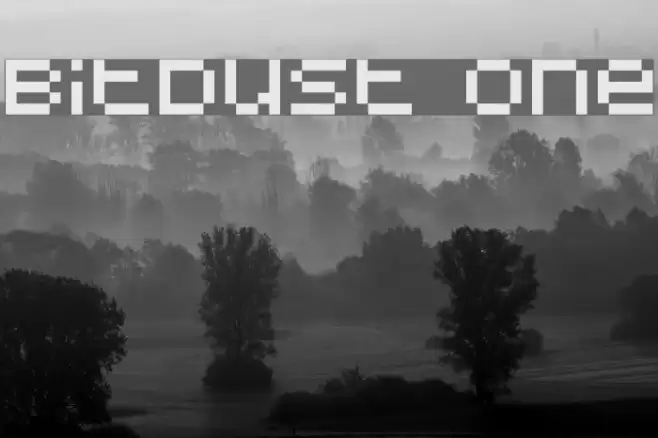 BitDust One Шрифта examples