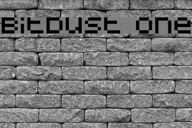 BitDust One Шрифта examples