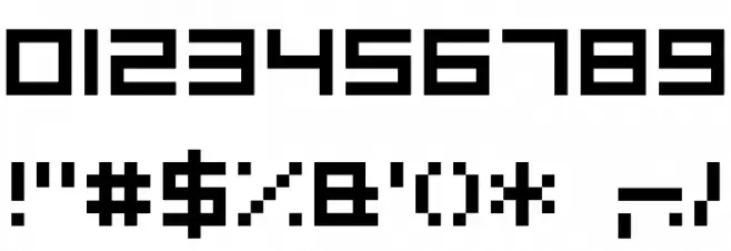 BitDust Two Font OTHER CHARS
