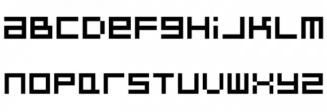BitDust Two Font LOWERCASE