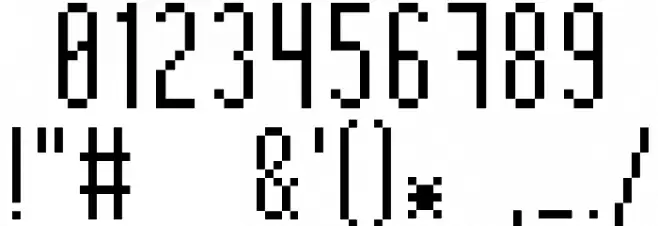 BitHigh Font OTHER CHARS