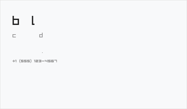 BitLow Business Card