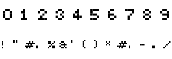 BitMicro01 Font OTHER CHARS