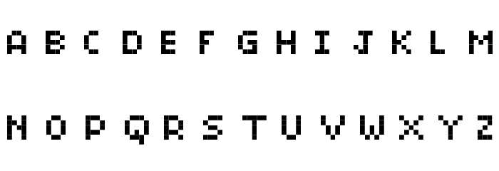 BitMicro01 Font LOWERCASE