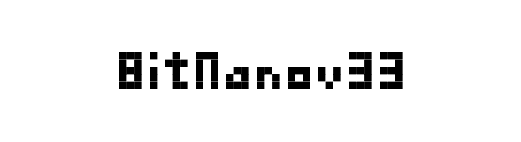 BitNanov33  font caratteri gratis