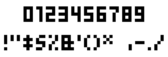 BitNanov33 Schriftart Anderer Schreiben