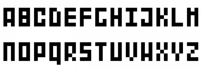 BitNanov33 Schriftart Groß