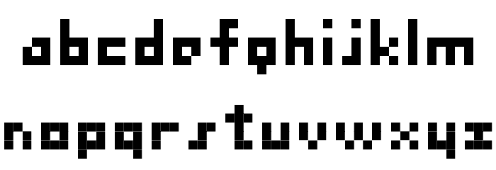 BitNanov33 Schriftart Kleinbuchstaben
