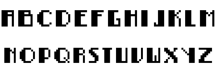BitNoire Regular Font LOWERCASE