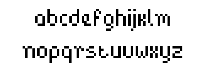 BitPotion Font LOWERCASE
