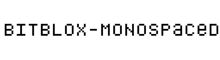 Bitblox-Monospaced Шрифта