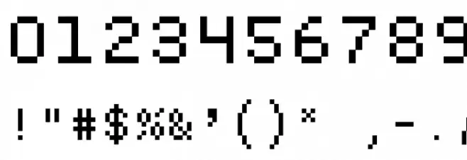 Bitblox-Monospaced Font OTHER CHARS
