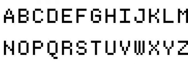 Bitblox-Monospaced Fonte MAIÚSCULAS