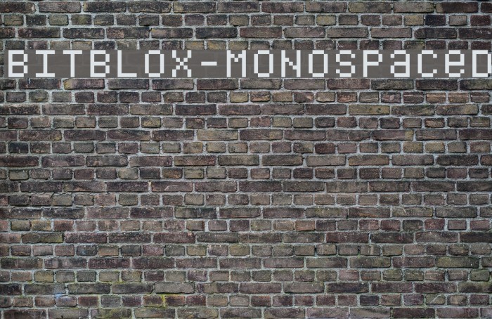 Bitblox-Monospaced Шрифта examples