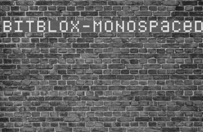 Bitblox-Monospaced Font examples