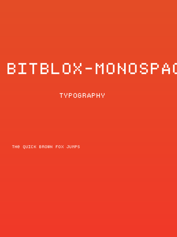 Bitblox-Monospaced Poster
