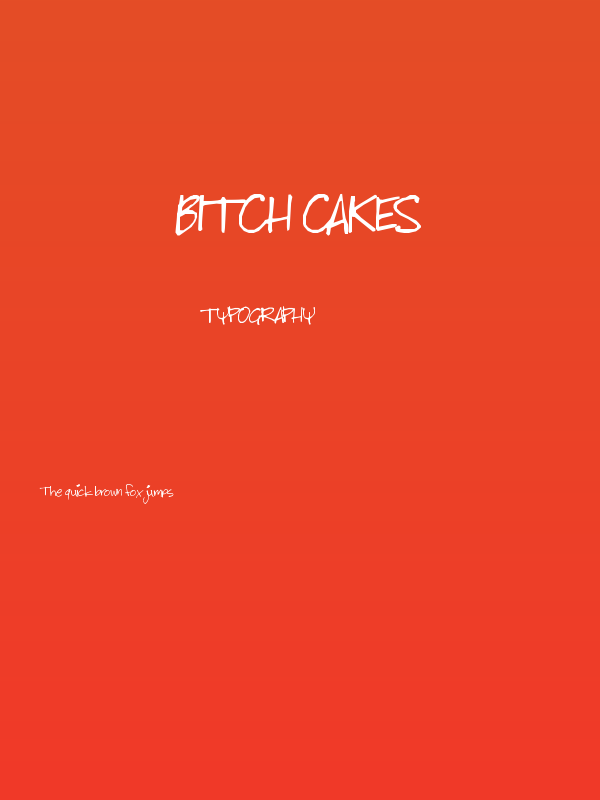 Bitch Cakes Poster