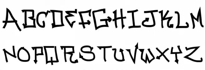 BitchSlap Normal Font Litere mari