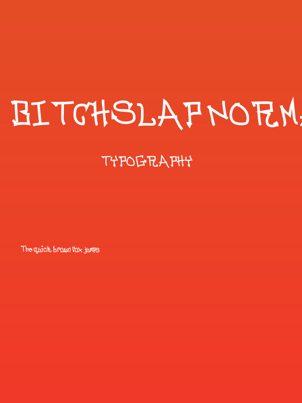 BitchSlap Normal Poster