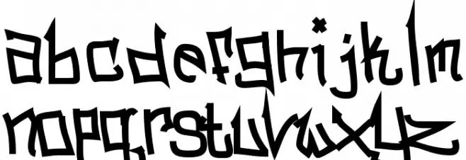 BitchSlap Normal خط أحرف صغيرة