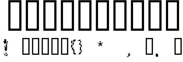 Bitched Font OTHER CHARS