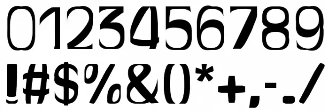 Bitchen Regular Font OTHER CHARS