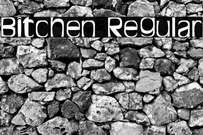 Bitchen Regular Font examples