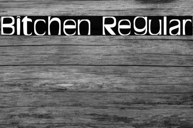 Bitchen Regular Font examples