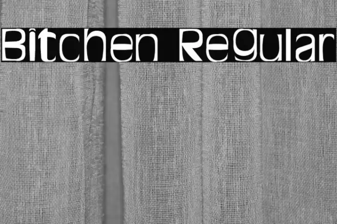 Bitchen Regular Font examples