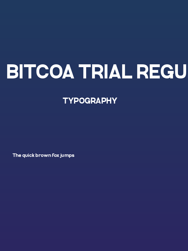 Bitcoa Trial Regular Poster