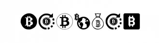 Bitcoin  Скачать бесплатные шрифты