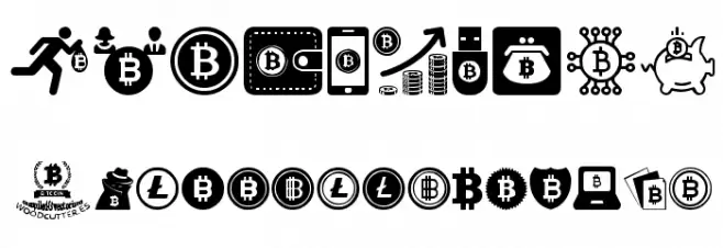 Bitcoin Font OTHER CHARS