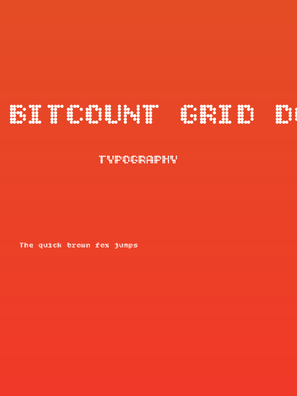 Bitcount Grid Double Ink Regular Poster