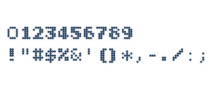 Bitcount Grid Double Regular Other Characters