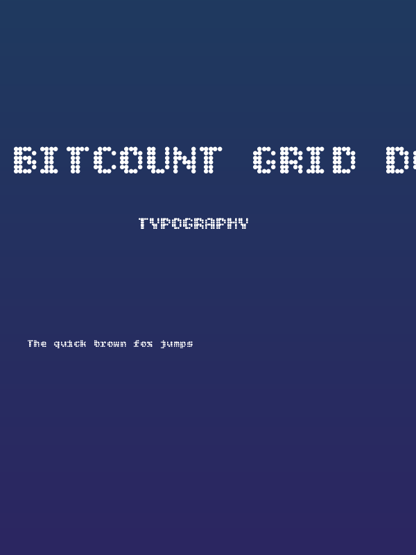 Bitcount Grid Double Regular Poster