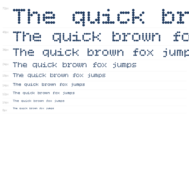 Bitcount Grid Single Ink Regular Waterfall