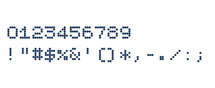 Bitcount Grid Single Regular Other Characters