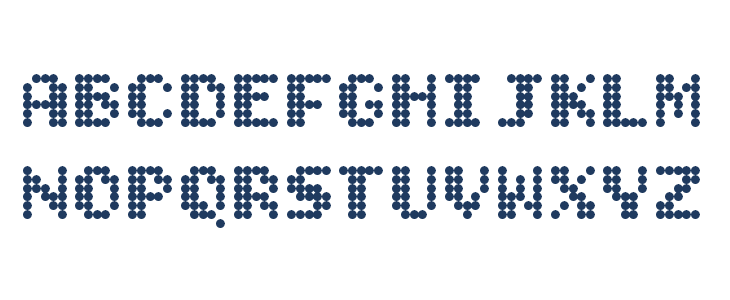 Bitcount Ink Regular Uppercase