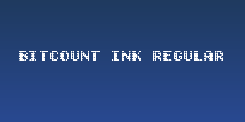 Bitcount Ink Regular Social Header