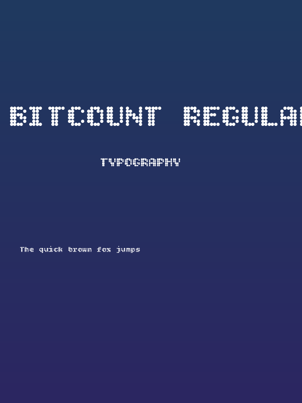 Bitcount Regular Poster
