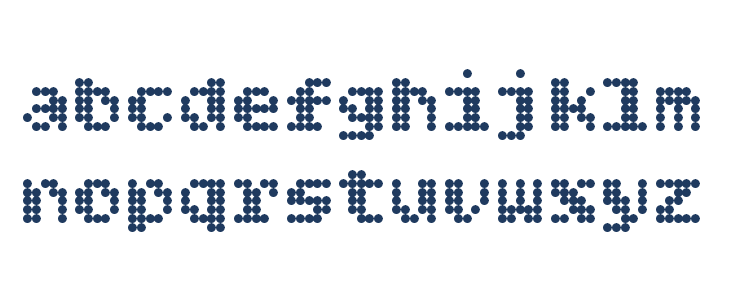 Bitcount Regular Lowercase