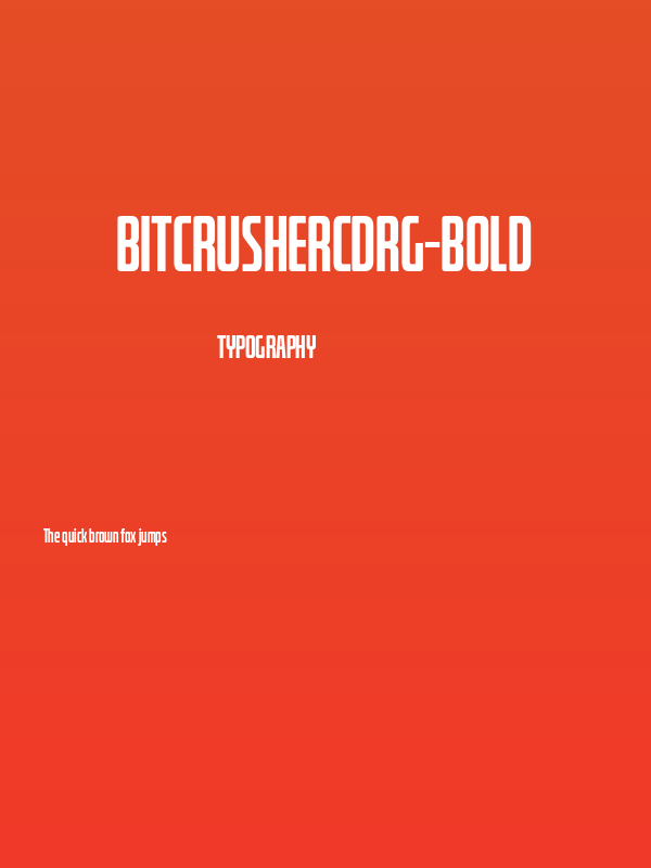 BitcrusherCdRg-Bold Poster