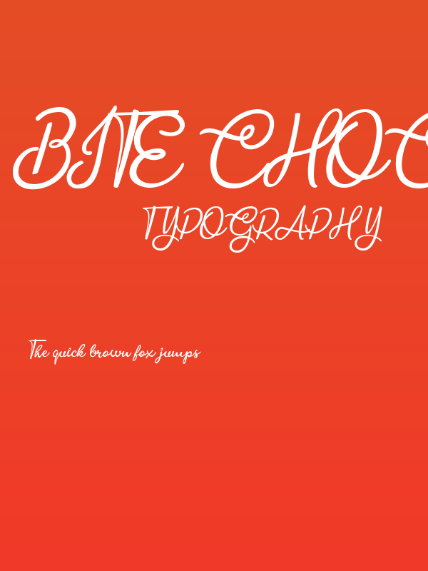 Bite Chocolate Poster