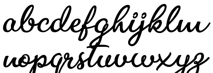 Bite Chocolate Font LOWERCASE