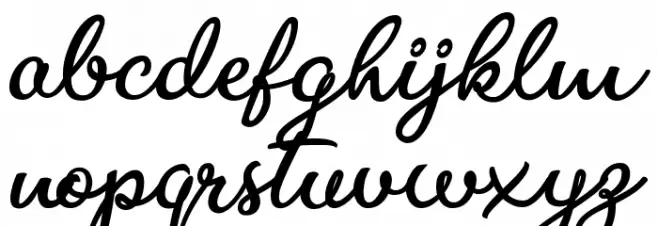 Bite Chocolate Font LOWERCASE